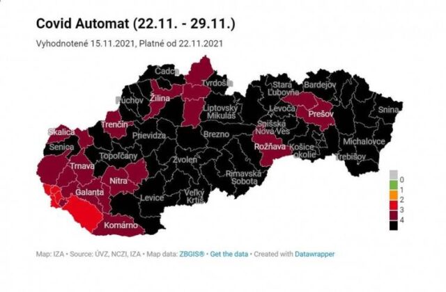 Nový covid semafor prináša veľké obmedzenia pre neočkovaných