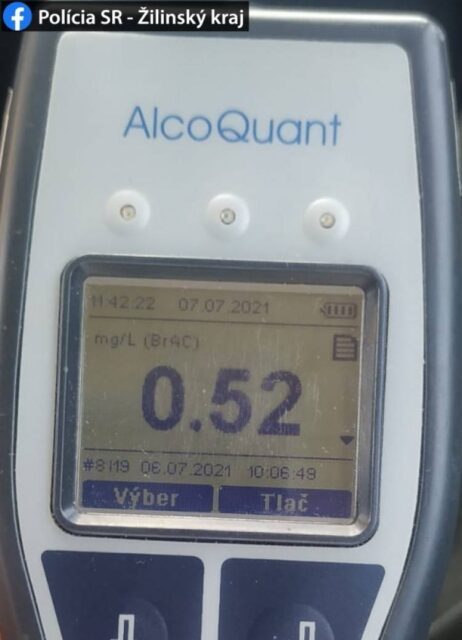 Po Ružomberku jazdil rýchlo a opitý