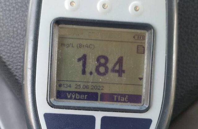 Rekordér jazdil po Ružomberku s takmer štyrmi promile alkoholu