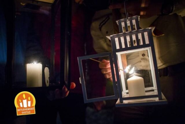 Betlehemské svetlo na dolnom Liptove