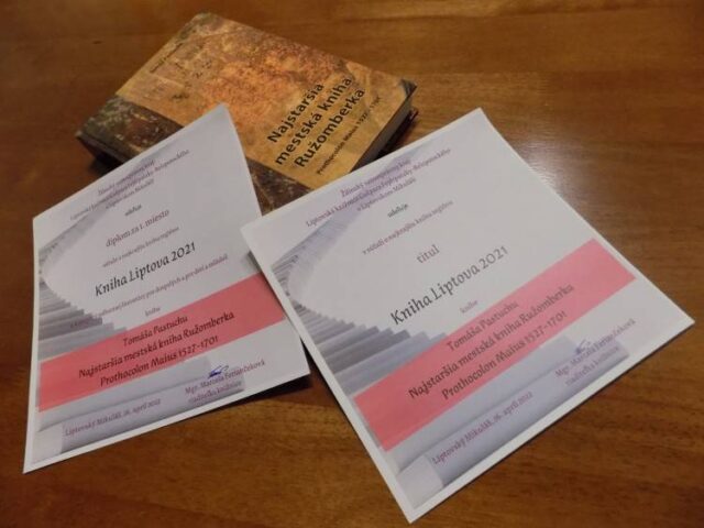Knihou Liptova 2021 sa stala Najstaršia mestská kniha Ružomberka