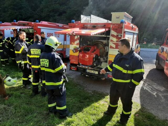 Taktické cvičenie hasičských jednotiek