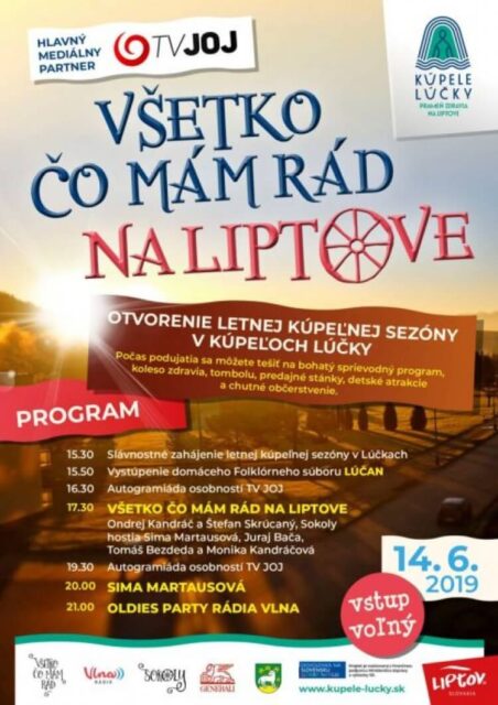 VŠETKO ČO MÁM RÁD NA LIPTOVE: OTVORENIE LETNEJ KÚPEĽNEJ SEZÓNY 2019 V KÚPEĽOCH LÚČKY