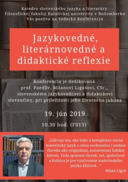 JAZYKOVEDNÉ, LITERÁRNOVEDNÉ A DIDAKTICKÉ REFLEXIE