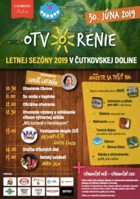 OTVORENIE LETNEJ SEZÓNY 2019 V ČUTKOVSKEJ DOLINE