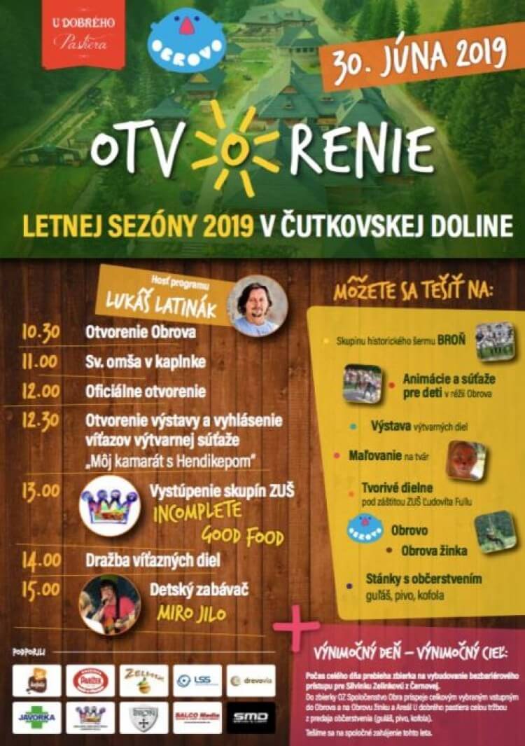 OTVORENIE LETNEJ SEZÓNY 2019 V ČUTKOVSKEJ DOLINE