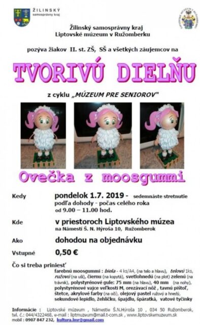 MÚZEUM PRE SENIOROV: OVEČKA Z MOOSGUMMI