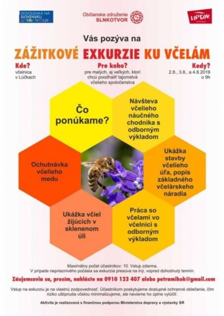 ZÁŽITKOVÉ EXKURZIE KU VČELÁM