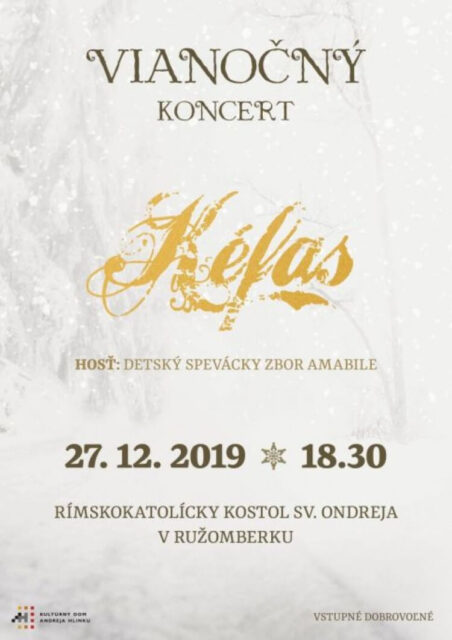 VIANOČNÝ KONCERT SKUPINY KÉFAS A ICH HOSTÍ