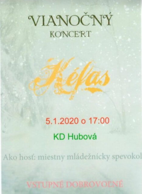 VIANOČNÝ KONCERT SKUPINY KÉFAS