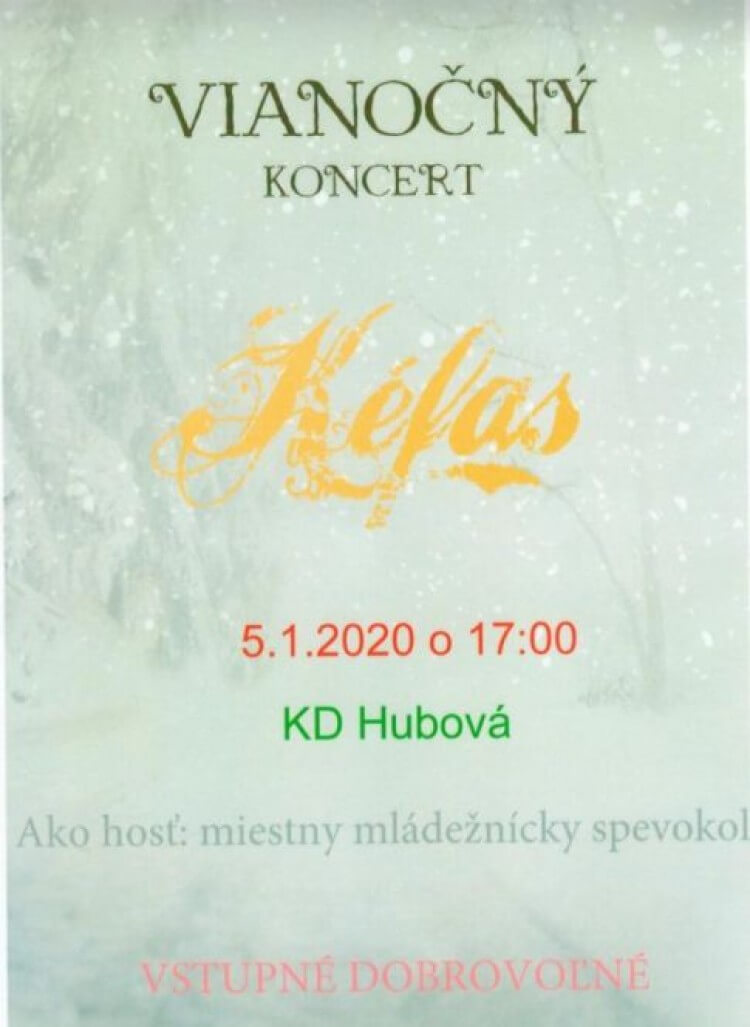 VIANOČNÝ KONCERT SKUPINY KÉFAS