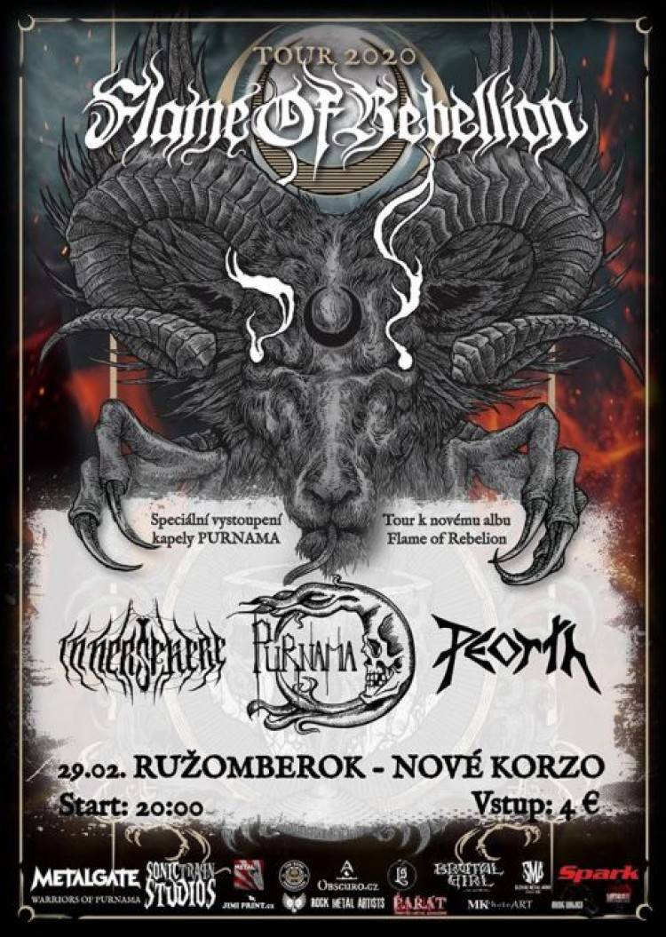 PURNAMA, INNERSPHERE, PEORTH: FLAME OF REBELLION TOUR 2020