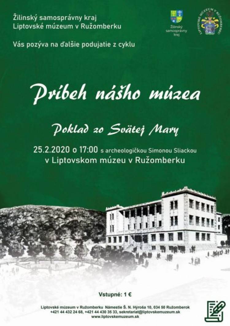 PRÍBEH NÁŠHO MÚZEA: POKLAD ZO SVÄTEJ MARY