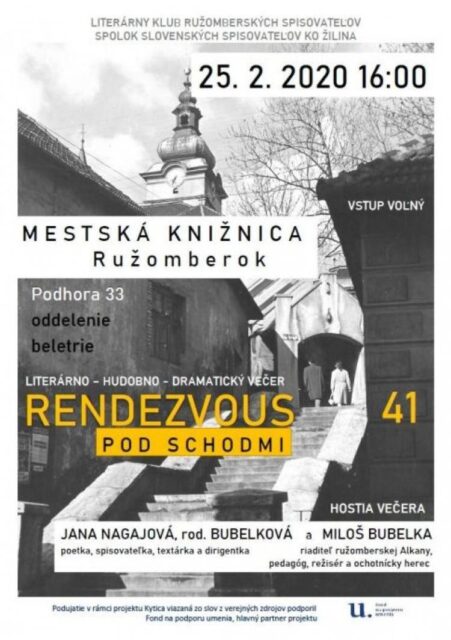 RENDEZVOUS POD SCHODMI 41: J. NAGAJOVÁ A M. BUBELKA