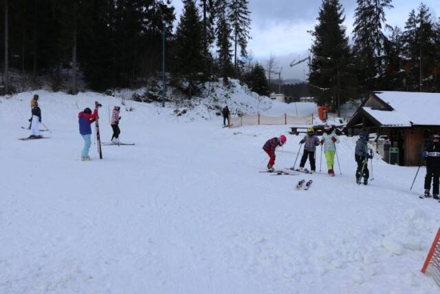 Už z Málina Brda do Hrabova na lyžiach na jeden šup