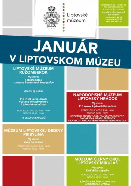 Prvý mesiac roka v Liptovskom múzeu