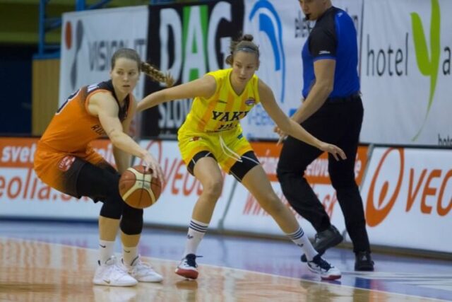 V extralige basketbalistiek Young Angels Košice - Ružomberok 71:76