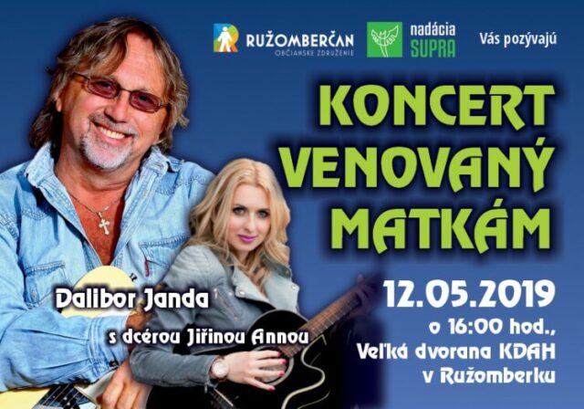 KONCERT VENOVANÝ MATKÁM