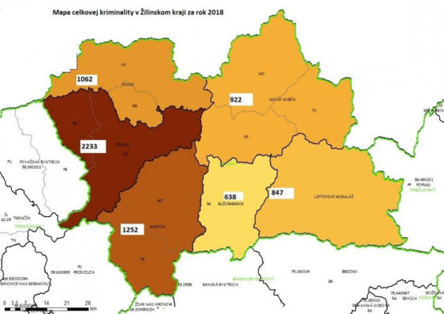 Polícia eviduje v roku 2018 menej trestných činov, majetková kriminalita vedie