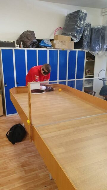 Zrakovo postihnutý stolný tenista P. Kuboško sa dva razy prekliesnil medzi európsku dvanástku