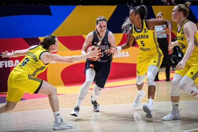 Na európskom šampionáte v basketbale žien Slovenky nestačili na Švédsko
