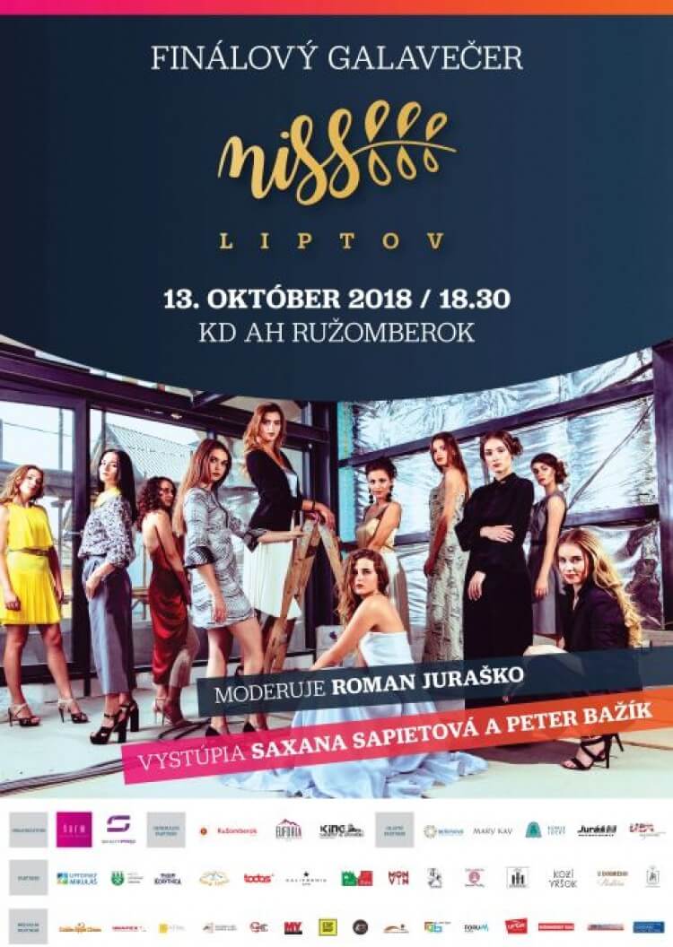 MISS LIPTOV 2018: FINÁLOVÝ GALAVEČER