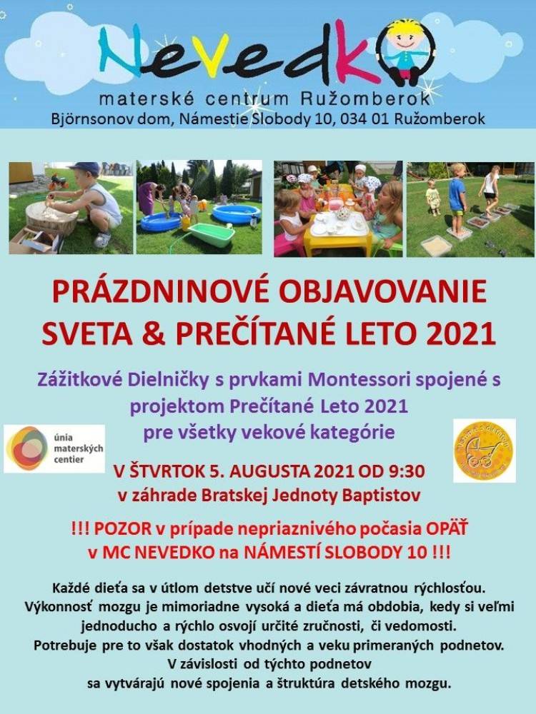 Prázdninové objavovanie sveta a Prečítané Leto 2021