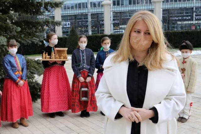 Prezidentka prijala koledníkov Dobrej noviny z Liptovských Sliačov