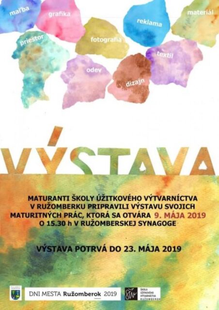 VERNISÁŽ VÝSTAVY MATURITNÝCH PRÁC ŽIAKOV ŠÚV