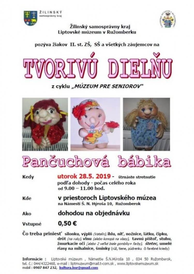MÚZEUM PRE SENIOROV: PANČUCHOVÁ BÁBIKA