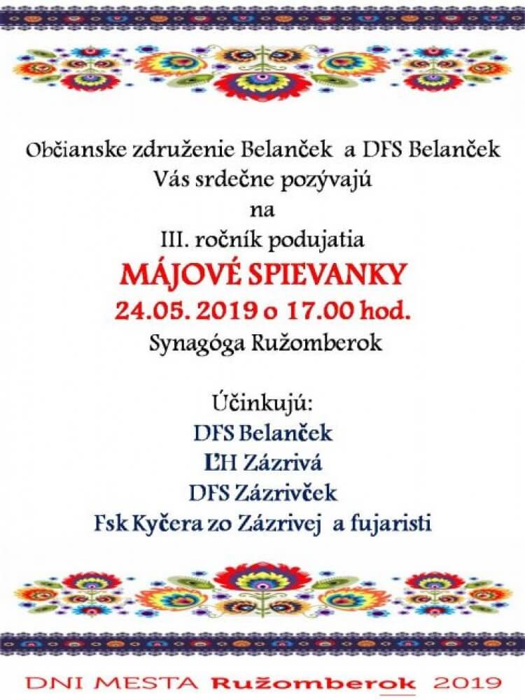 III. MÁJOVÉ SPIEVANKY