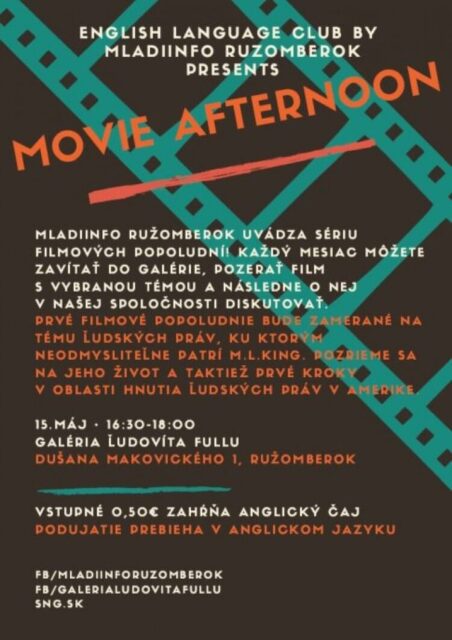 ANGLICKÝ JAZYKOVÝ KLUB: FILMOVÉ POOBEDIE