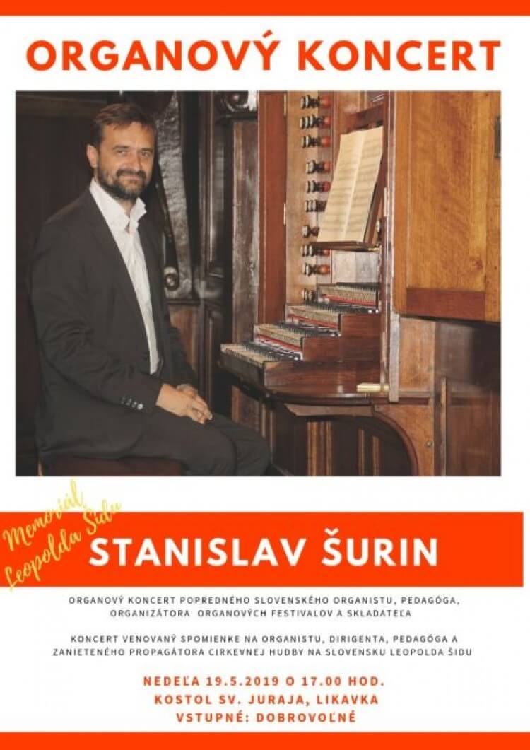 III. MEMORIÁL LEOPOLDA ŠIDU: ORGANOVÝ KONCERT S. ŠURINA