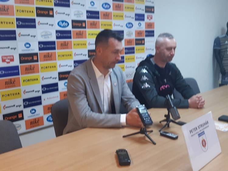 S trénerom MFK Ružomberok P. Struhárom