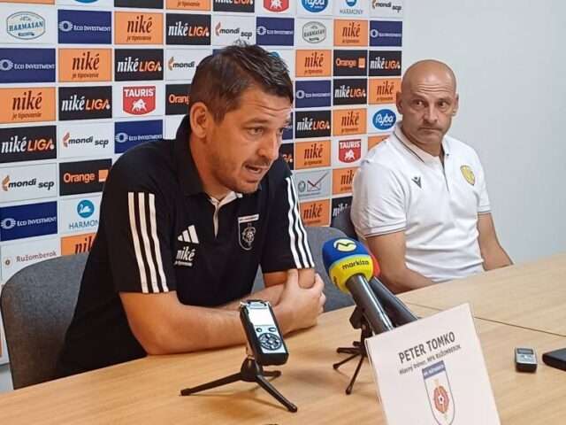 S P. Tomkom po zápase Ružomberok - Dunajská Streda (1:1)