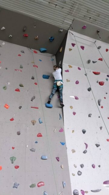 Pohárová súťaže na lezeckej stene