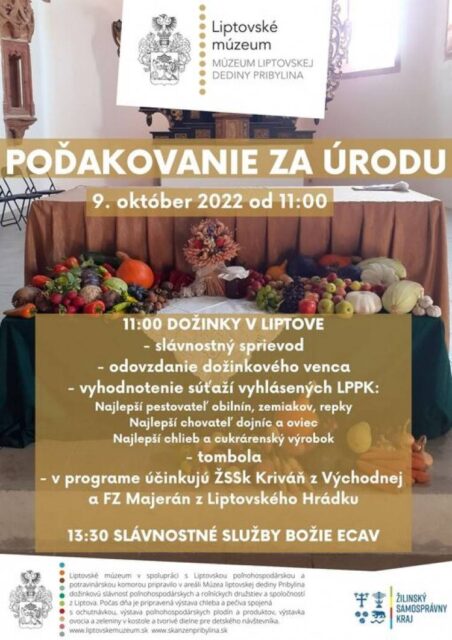 V skanzene sa poďakujú za úrodu