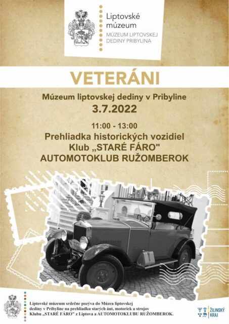 Liptovské múzeum pozýva na automobilových deduškov