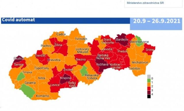 Už aj okres Ružomberok bude od pondelka oranžový