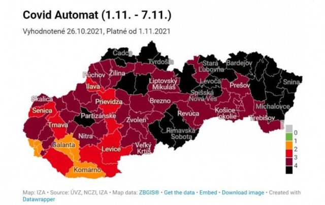 Od pondelka sa okres Ružomberok zafarbí na čierno
