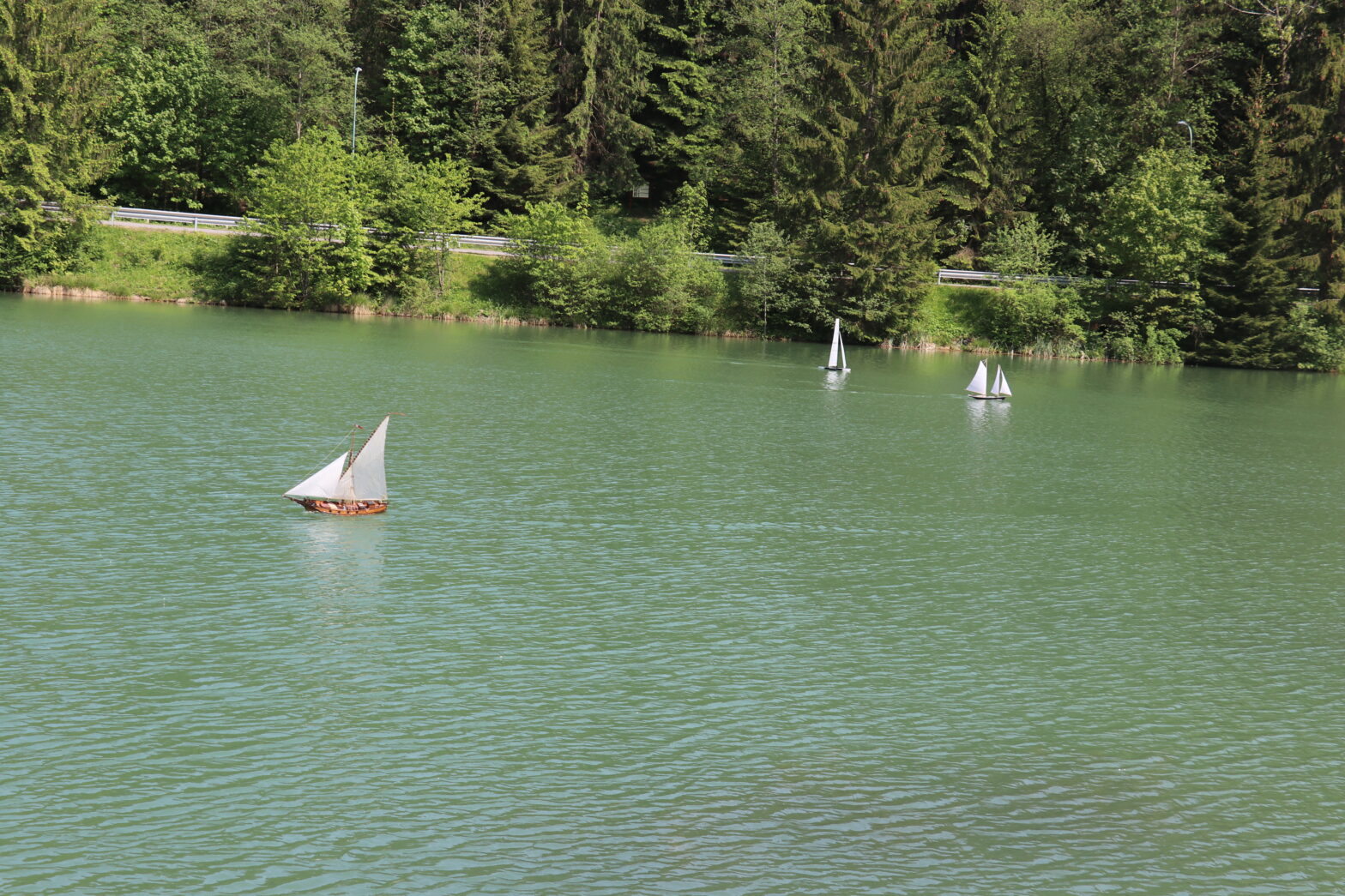 Súťažné loďky v Hrabove