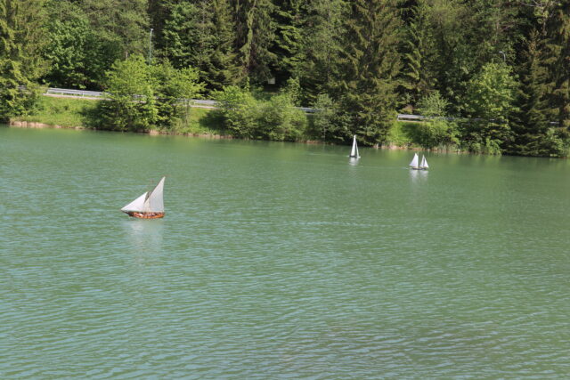 Súťažné loďky v Hrabove