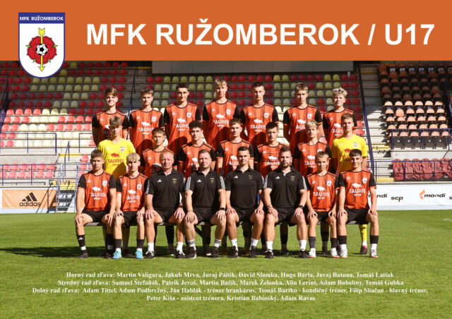 Uplynulá sezóna kategórie U 17 MFK Ružomberok