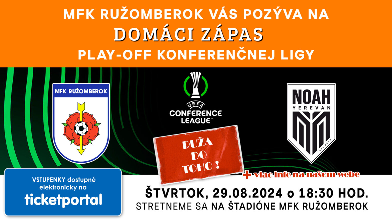 Pozvánka na Konferenčnú ligu: MFK Ružomberok - FC Noah