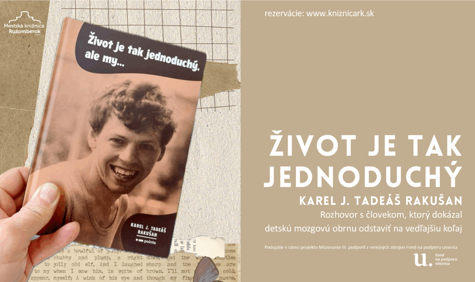 Inšpiratívny večer v knižnici – predstavenie knihy Život je tak jednoduchý, ale my…
