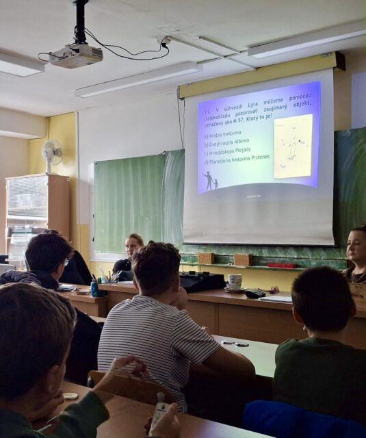 V CVČ Elán test vedomostí z astronómie