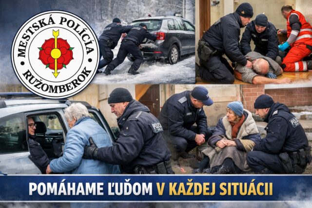 Mestskí policajti stoja pri ľuďoch aj v ťažkých chvíľach, keď ide o zdravie a život