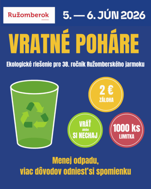 Ružomberský jarmok aj s originálnymi pohármi