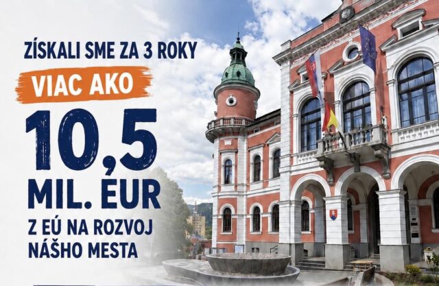 Ružomberok investuje do rozvoja. Z eurofondov a úverov získal 22 miliónov eur