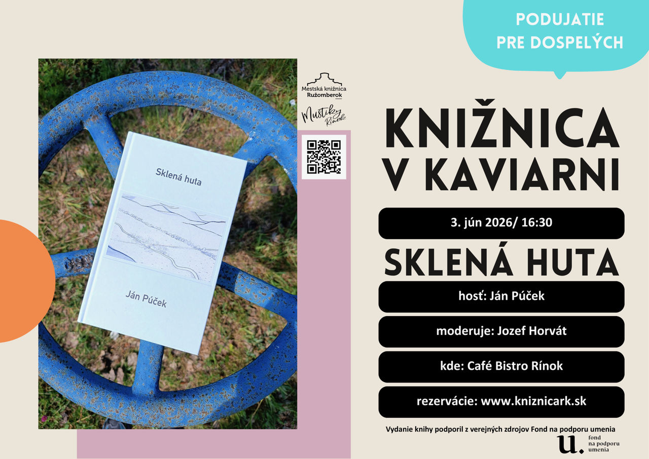 Mestská knižnica pozýva na ďalšie podujatie zo série Knižnica v kaviarni